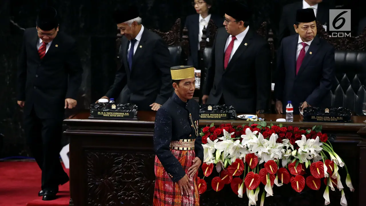 Pidato Kenegaraan Jokowi  DPR/DPD RI