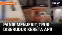 Detik Detik Truk Mogok Diseruduk Commuterline di Jakarta