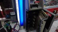 Kawanan maling berhasil menguras Rp 375 juta dalam mesin ATM. Foto: (Jayadi Supriadin/Liputan6.com)