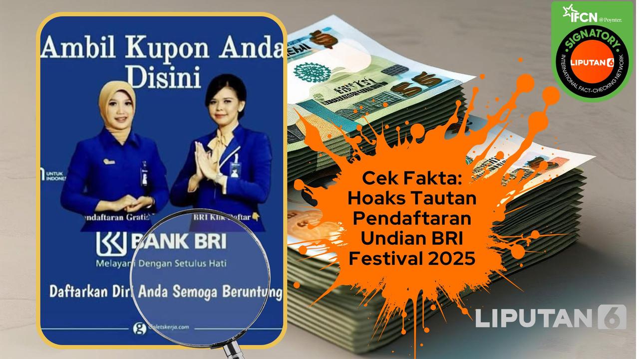 Cek fakta hoaks tautan pendaftaran undian BRI festival 2025