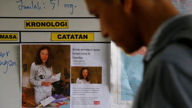 Gadis remaja asal Irlandia, Nora Anne Quoirin (15) hilang saat berlibur di Dusun Pantai Hill Resort, Negeri Sembilan, Malaysia. (AP/Lai Seng Sin)