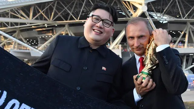 Kim Jong-un dan Putin Tonton Piala Dunia 2018