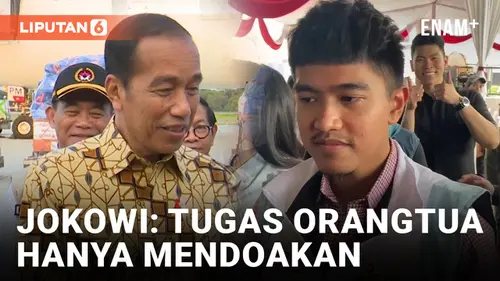 VIDEO: Ditanya soal Restu Kaesang Maju Pilkada, Jokowi: Tugas Orangtua Hanya Mendoakan
