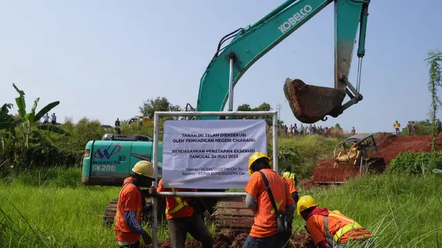 Eksekusi pembebasan lahan untuk proyek Tol Cimanggis-Cibitung