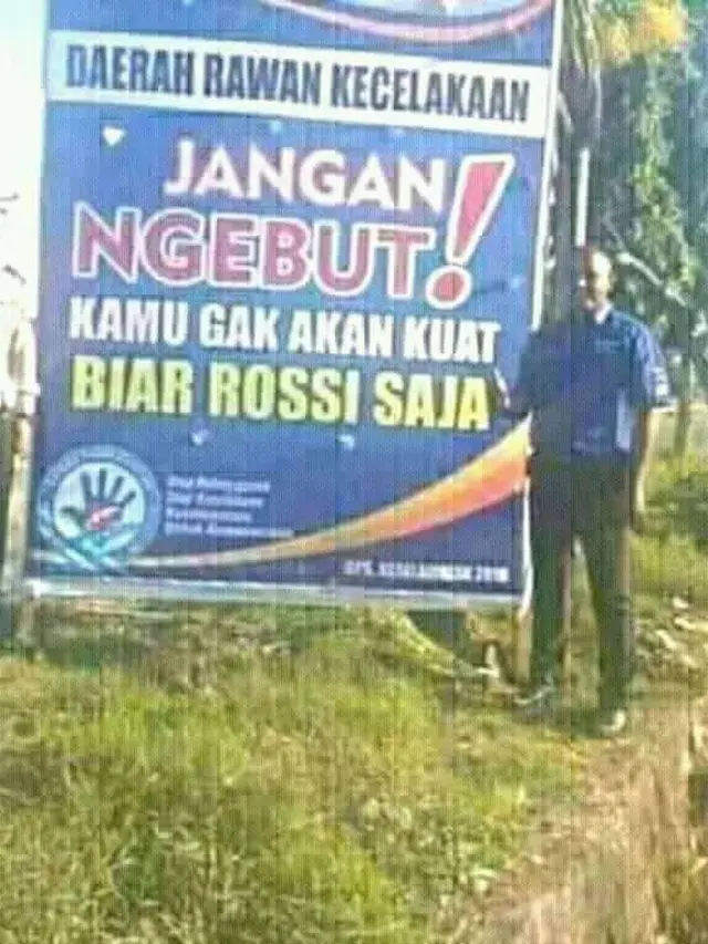 Jelang Mudik Lebaran, Ini Spanduk Lucu Supaya Hati-hati di Jalan