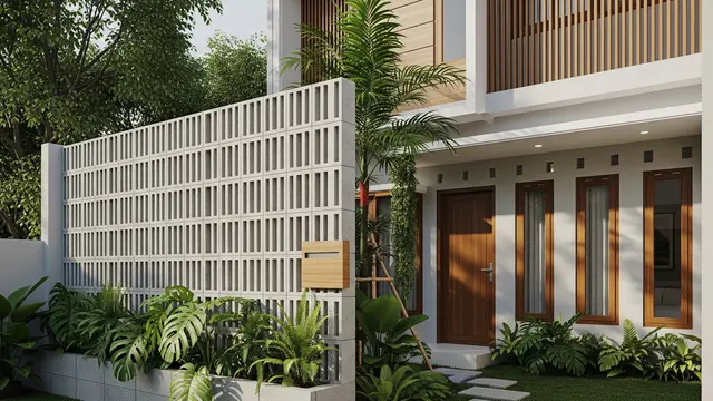 9 Desain Pagar Roster yang Bikin Rumah Subsidi Terlihat Lebih Mahal, Hadirkan Kesan Mewah