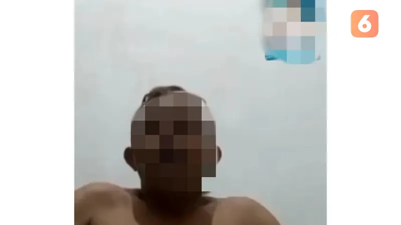 Tangkapan layar video call seks kades di Jeneponto (Liputan6.com/Fauzan)