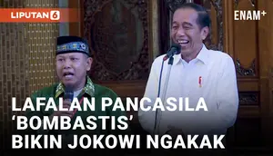 Kocak! Presiden Jokowi Tertawa Dengar Pria Sidoarjo Teriak-teriak Lafalkan Pancasila