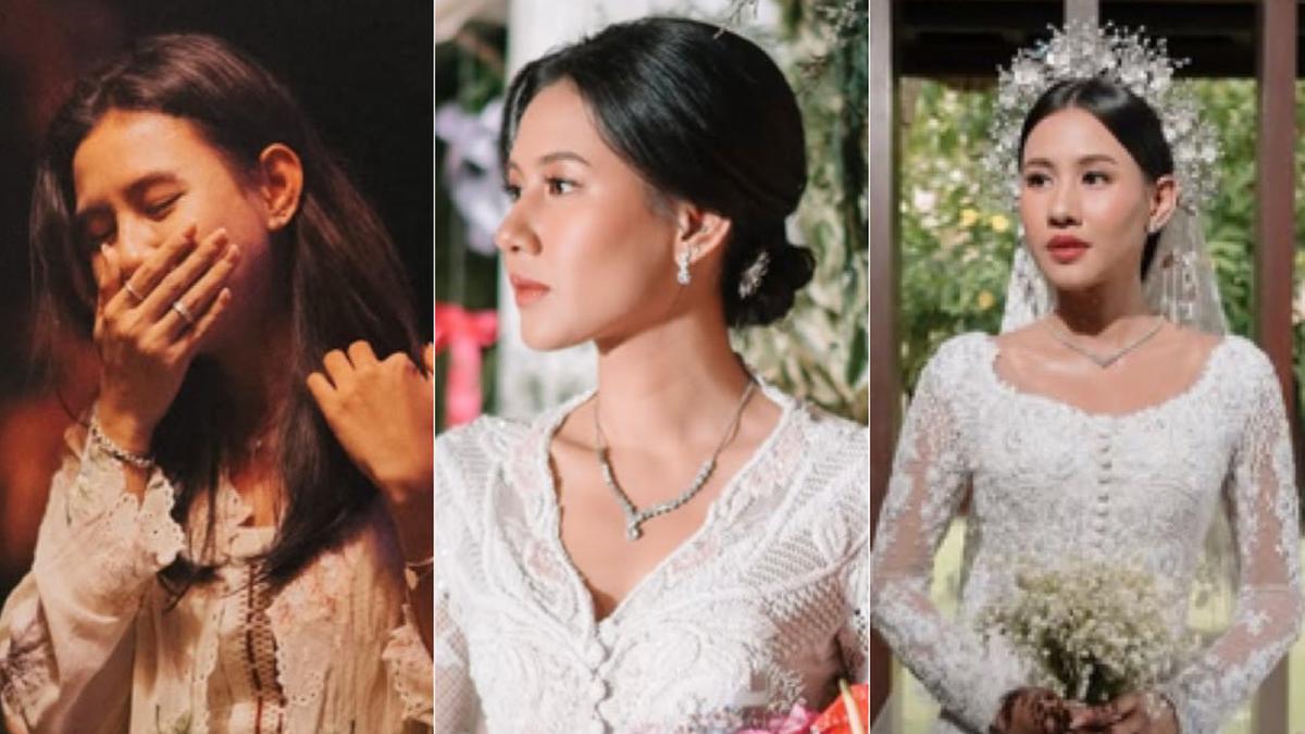 Intip Kebaya Pilihan Shenina Cinnamon saat Dilamar, Tunangan, hingga Akad Nikah Bersama Angga Yunanda