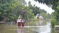 Ilustrasi – Banjir di Sidareja pada 20 Oktober 2016. (Foto: Liputan6.com/Muhamad Ridlo)