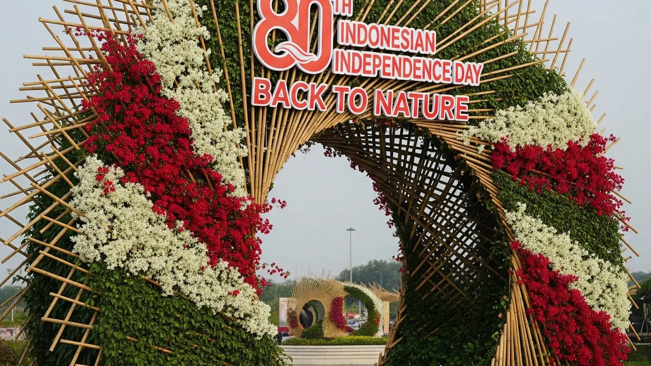 Dekorasi Gapura HUT RI 80 yang Unik dan Kreatif