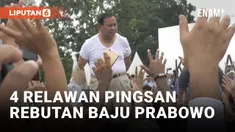 Rebutan Baju Prabowo, 4 Relawan di Batam Pingsan