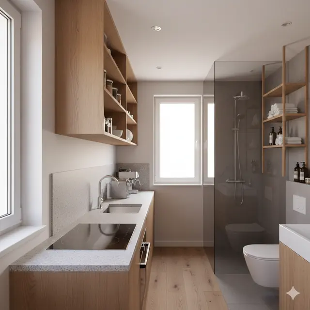 Model Dapur Minimalis dan Kamar Mandi
