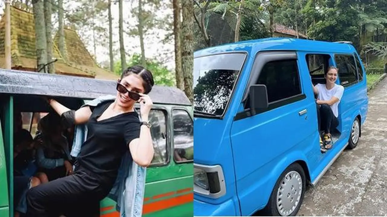 Kumpulan Potret Gaya Artis Naik Angkot, Tetap Keren dan Mempesona