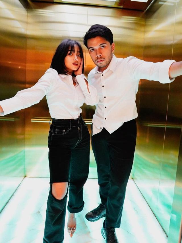 Thoriq Halilintar dan Fuji. (Foto: Dok. Instagram @thariqhalilintar)