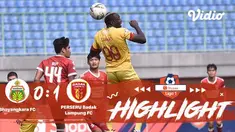 Laga lanjutan Shopee Liga 1, Bhayangkara VS Badak Lampung berakhir imbang dengan skor 0-1 #shopeeliga1