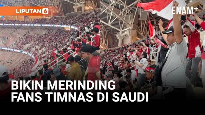 Bikin Merinding Aksi Suporter Timnas Indonesia di Stadion King Abdullah