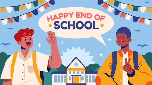 Ilustrasi perpisahan sekolah