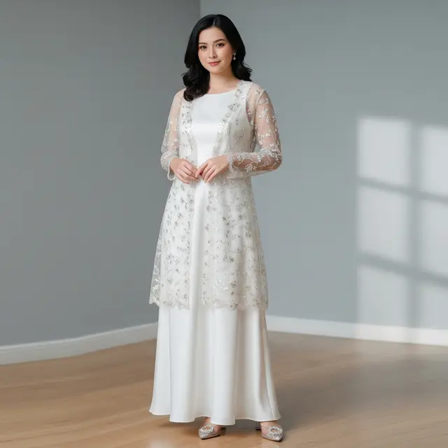 Model Baju Bridesmaid Cardigan Modern/ Ilustrasi AI