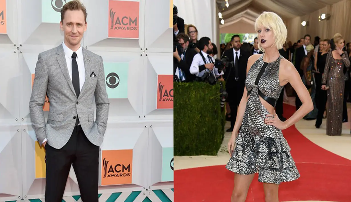 Tom Hiddleston dan Taylor Swift sudah berpisah sejak September 2016, namun kisah hidup keduanya masih ramai dibicarakan dan menarik perhatian. Kabar terbaru mengabarkan keduanya kembali bersama. (AFP/Bintang.com)