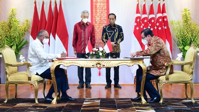 Penandatanganan Perjanjian Ekstradisi Indonesia-Singapura