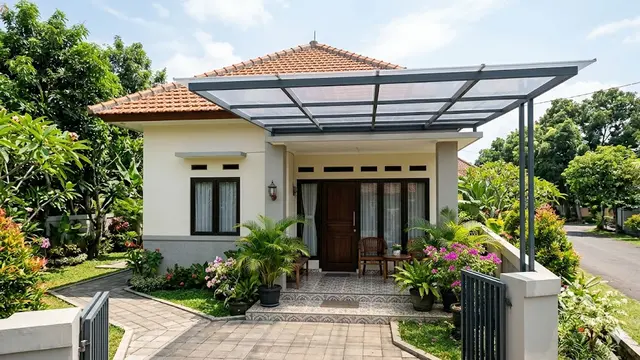 Model Kanopi Teras Simpel