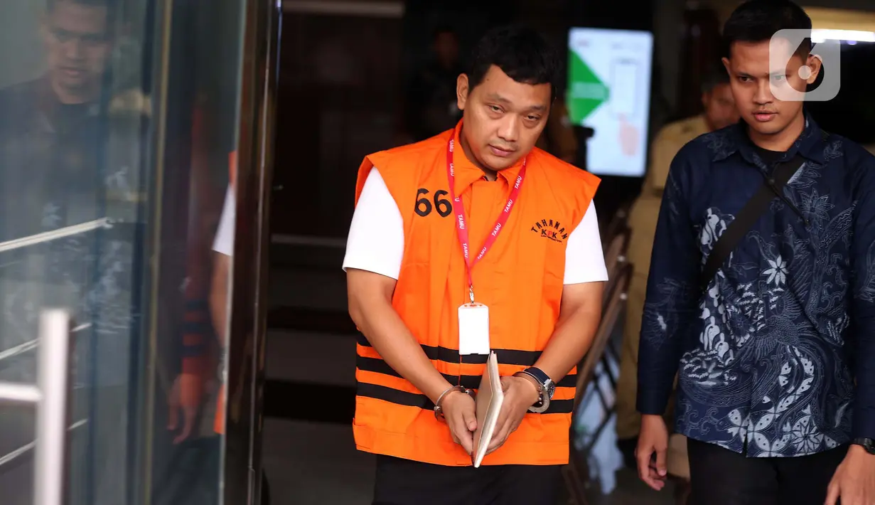 Irvian Bobby Mahendro Putro juga merupakan mantan bawahan bekas Wakil Menteri Ketenagakerjaan, Immanuel Ebenezer Gerungan alias Noel, yang juga ditetapkan sebagai tersangka dalam kasus yang sama. (Liputan6.com/Helmi Fithriansyah)