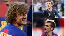 Pemain anyar Barcelona, Antoine Griezmann, ternyata suka bergonta-ganti gaya rambut dan menjadi sorotan penggemarnya. Berikut evolusi gaya rambut Griezmann. (Foto kolase AFP)