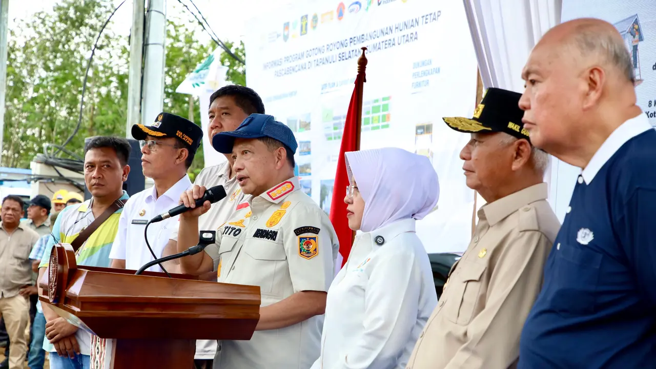 Pemulihan Dikebut, Satgas PRR Serahkan 120 Rumah untuk Penyintas di Tapanuli Selatan