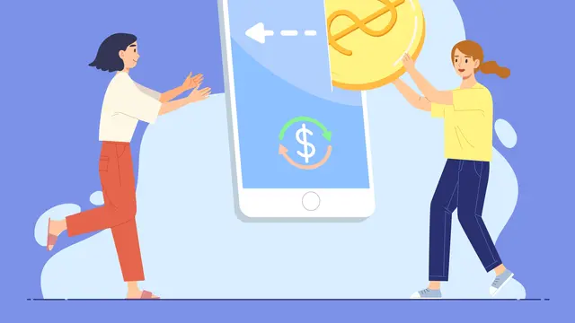 Ilustrasi transfer uang