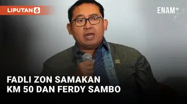 Soal Ferdy Sambo, Fadli Zon: Mirip Kasus KM 50