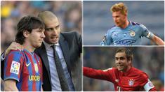 Pep Guardiola merupakan salah satu pelatih terbaik di dunia. Pelatih berusia 49 tahun ini pandai memoles dan melatih para pemainnya untuk menjadi yang terbaik di posisi mereka. Berikut Lionel Messi dan 5 pemain bintang yang bersinar di bawah Pep Guardiola. (kolase foto AFP)