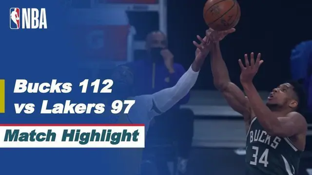 VIDEO: Highlights NBA, LA Lakers Kalah dari Milwaukee Bucks 97-112