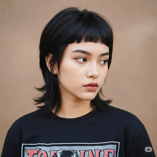 Ide Potong Rambut Pendek Aesthetic. Foto: Gemini