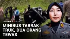 Terdapat dua orang tewas dan dua lainnya terluka setelah sebuah minibus menabrak truk dari belakang di jalur tol Semarang-Solo, Kabupaten Semarang, Jawa Tengah. Diduga sopir mengantuk.