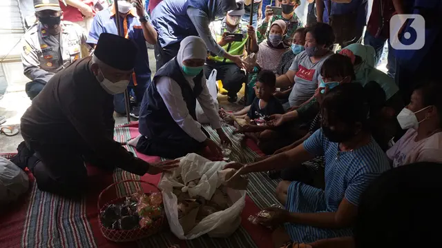 Gubernur Khofifah Temui Korban Gempa di Kampung Majangtengah