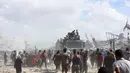 Diketahui sebelumnya, setelah dua tahun berperang, Israel dan Hamas akhirnya sepakat untuk melaksanakan gencatan senjata. (Omar AL-QATTAA/AFP)