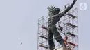 Monumen ini berada di tengah-tengah Lapangan Banteng dan tingginya mencapai 35 meter. Bentuk monumen berupa patung yang terbuat dari perunggu. (Liputan6.com/Herman Zakharia)