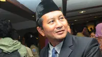 Udar Pristono usai melakukan serah-terima jabatannya sebagai Kadishub Prov DKI Jakarta dan mengemban tugas baru sebagai tim gubernur untuk percepatan pembangunan (TGUPP) (Liputan6.com/Herman Zakharia).