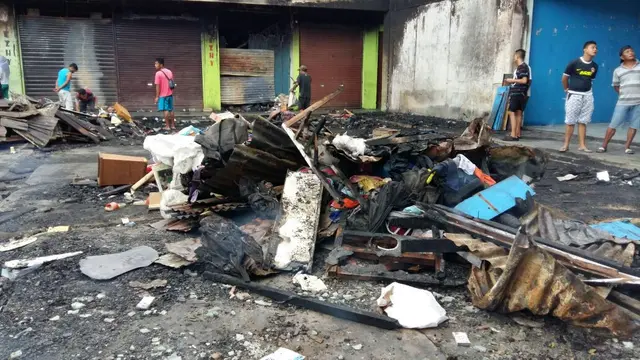 Derita Korban Kebakaran Shopping Center Limboto, Dagangan Ludes Dicuri Pula