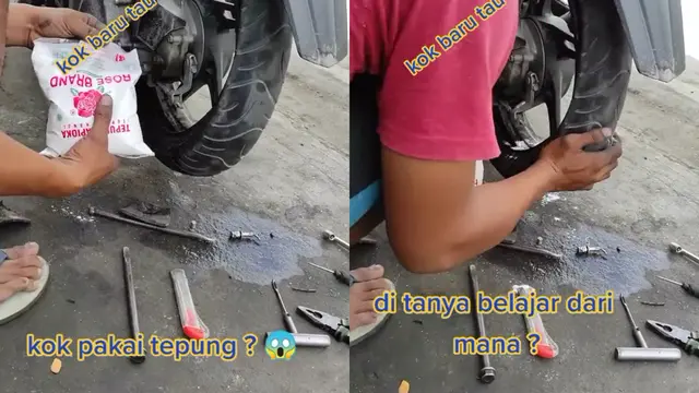 Tukan ban perbaikin kebocoran