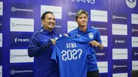 Momen PSIS Semarang resmi memberikan perpanjangan kontrak berdurasi panjang untuk salah satu pemain andalannya, Alfeandra Dewangga hari Sabtu (10/02/2024). (PSIS Semarang)