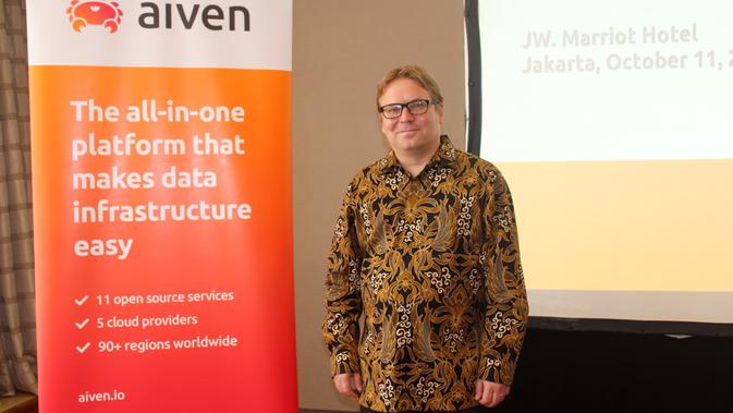 <p>Heikki Nousiainen selaku CTO & Co-founder di Aiven</p>
