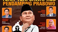 Infografis Teka-Teki Cawapres Pendamping Prabowo&nbsp;(Liputan6.com/Abdillah)