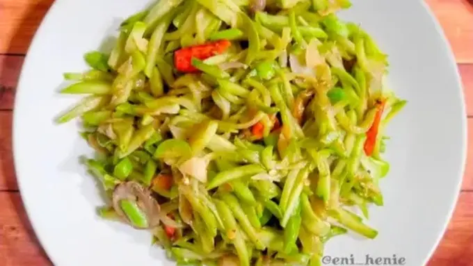 Resep labu siam tumis saus tiram. (dok. Cookpad @henie80)