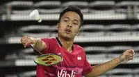 Anthony Sinisuka Ginting bakal meladeni pemain ranking satu dunia sekaligus andalan tuan rumah, Son Wan Ho pada babak semifinal, Sabtu (16/9/2017). (PBSI)