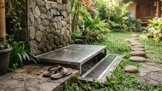 Model Tempat Wudhu Outdoor yang Sederhana tapi Nyaman