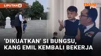 Ridwan Kamil Bagikan Momen Kebersamaan dengan Arka di Sela-sela Kerja