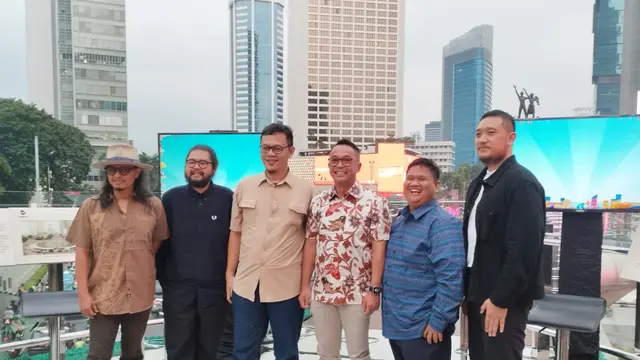 Suasana konferensi pers Soundsfest 2025 di kawasan Thamrin, Jakarta Pusat, Kamis (15/5/2025).