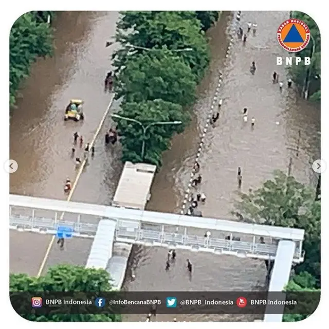 foto pantauan udara banjir Jakarta